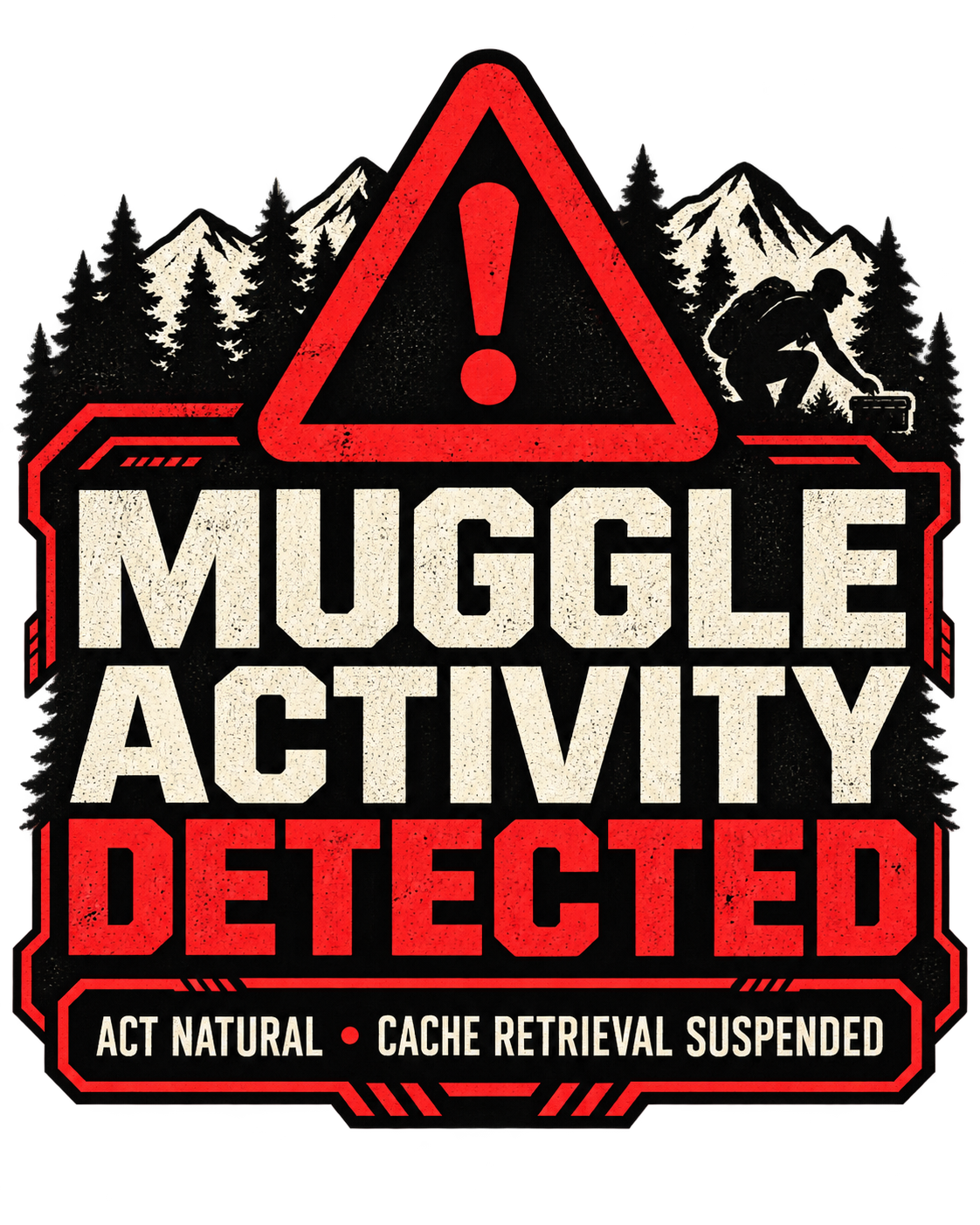 Muggle Activity Detected – Geocaching T-Shirt